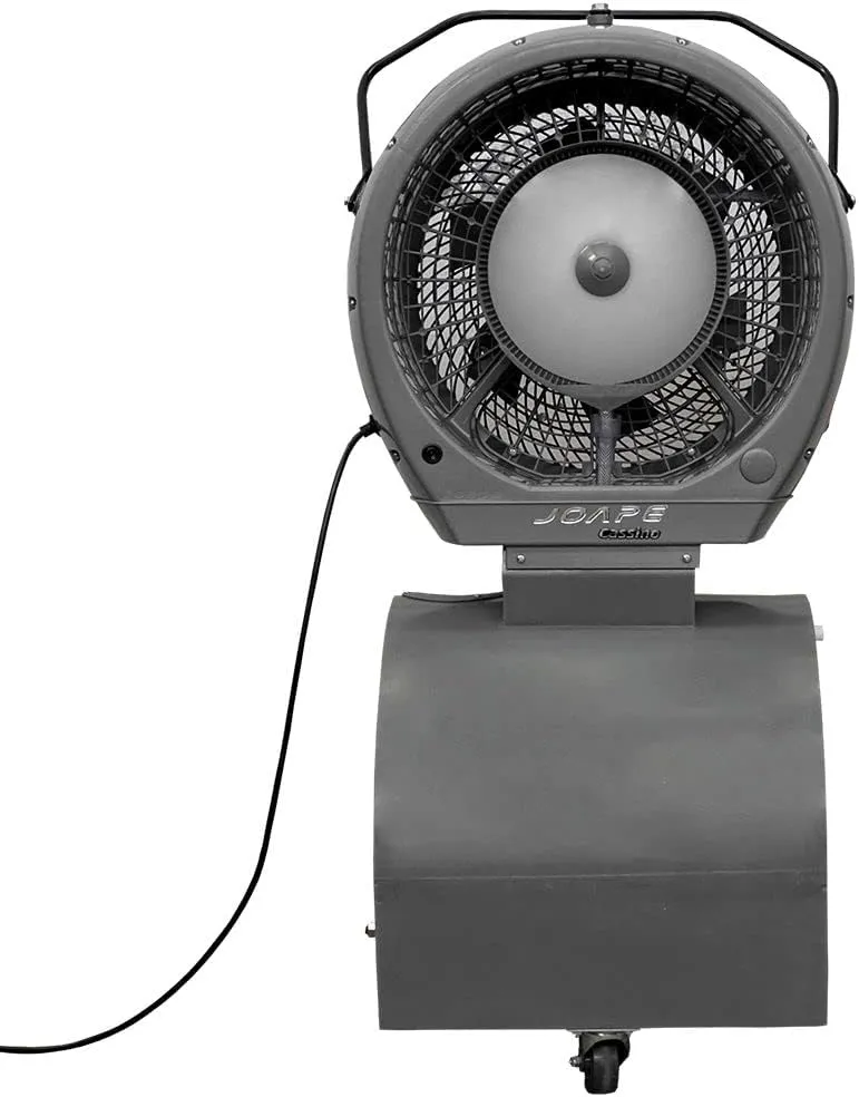 030401 18 gal Cyclone Reservoir Misting Fan, Gray - Cools up 800 sq ft.