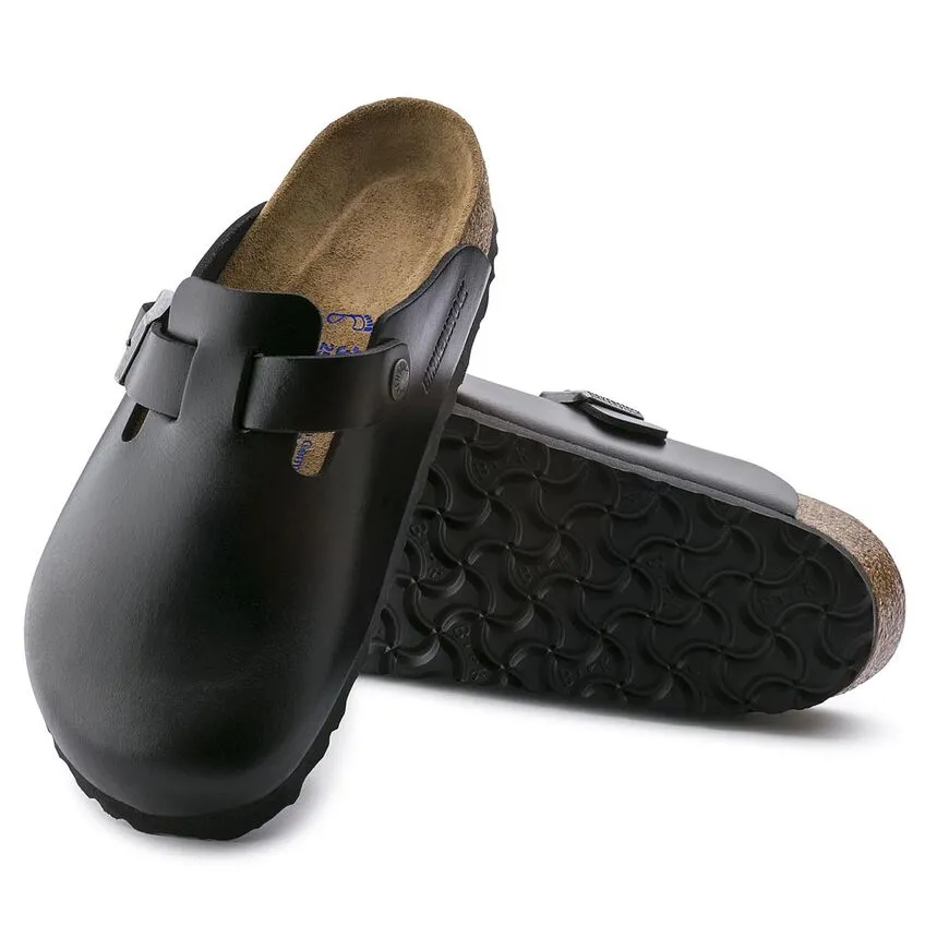 059831 Birkenstock Boston SFB Amalfi Leather Black
