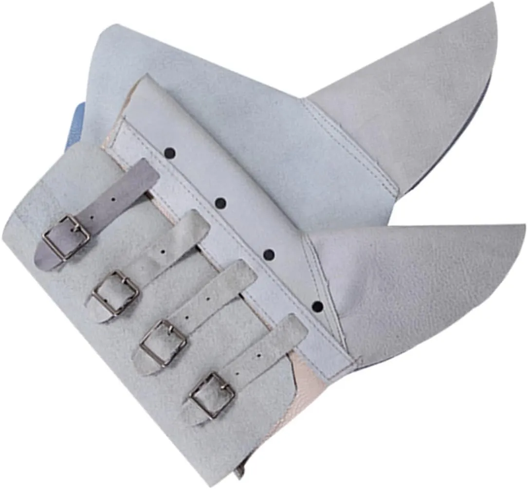 1 Pair Cowhide Welding Leg Cover Protective Welding Boot Covers Lightweight Safety Shoe Spats for Work