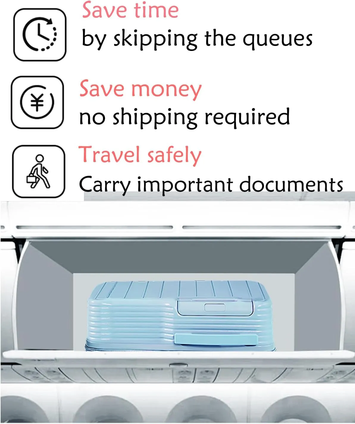 20" Ride-On Suitcase, Carry On Luggage Hardside Luggage with Spinner Wheels Carry on Toddler Luggage Travel Rolling Luggage Carry on Luggage Airline Approved(White)