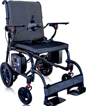 26.4 LBS Lightweight Full Carbon Fiber Electric Wheelchair for Adults - Foldable, 300W Brushless Motor, 25-Mile Range, Dual Mode, Portable for Indoor & Outdoor Use