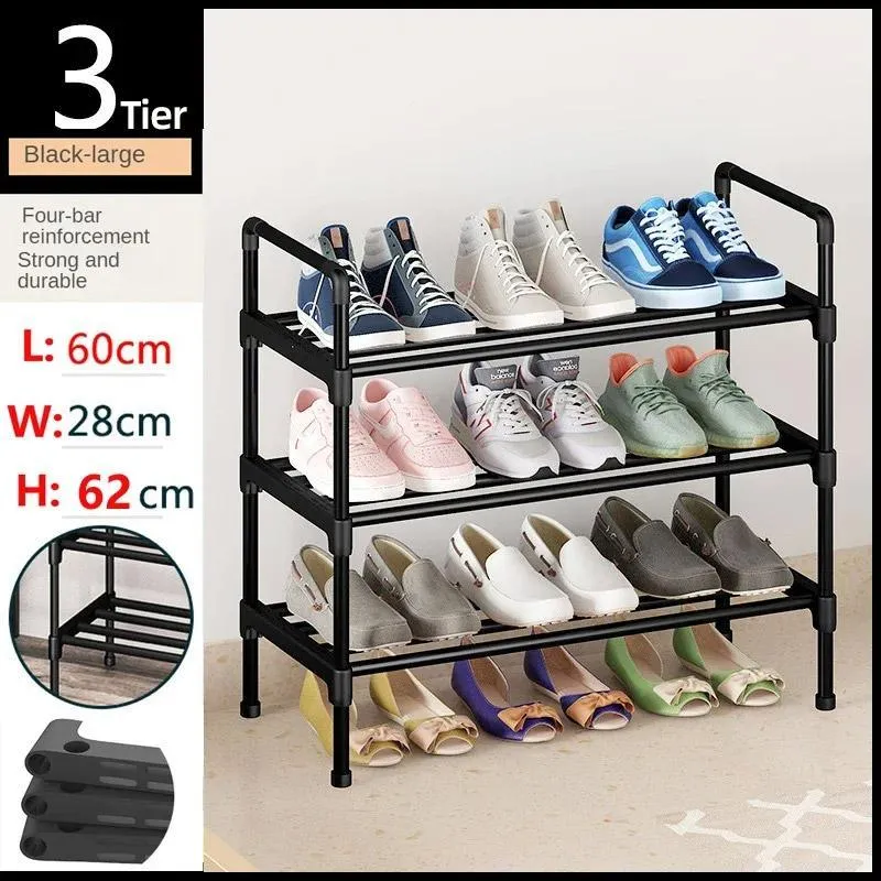 3 Tier Shoe Rack Storage Shelf Multifunctional Household Organizer Space Saver
