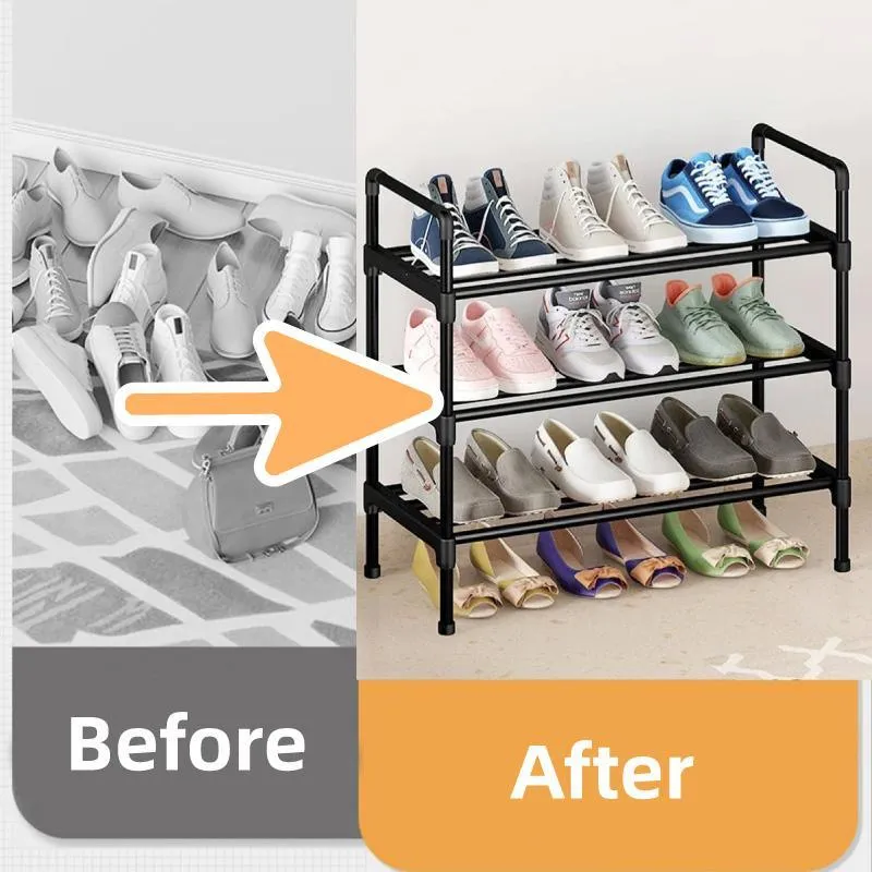 3 Tier Shoe Rack Storage Shelf Multifunctional Household Organizer Space Saver