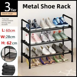 3 Tier Shoe Rack Storage Shelf Multifunctional Household Organizer Space Saver