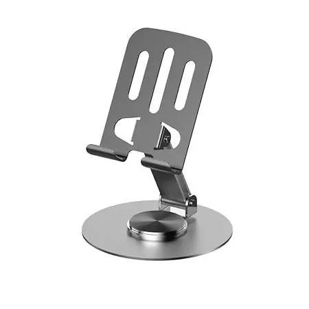 360° Rotating Aluminum Phone Stand – Foldable & Adjustable