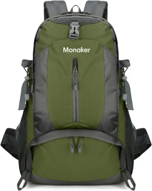 40L Hiking Backpack with Separate Shoe Compartment & Waist Support – Multi-Pocket Design, Emergency Whistle – Ideal for Camping, Trekking & Travel