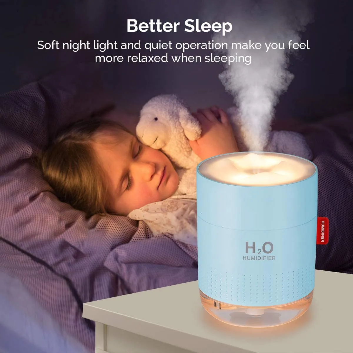 500ml Cool Mist Portable Mini Humidifier