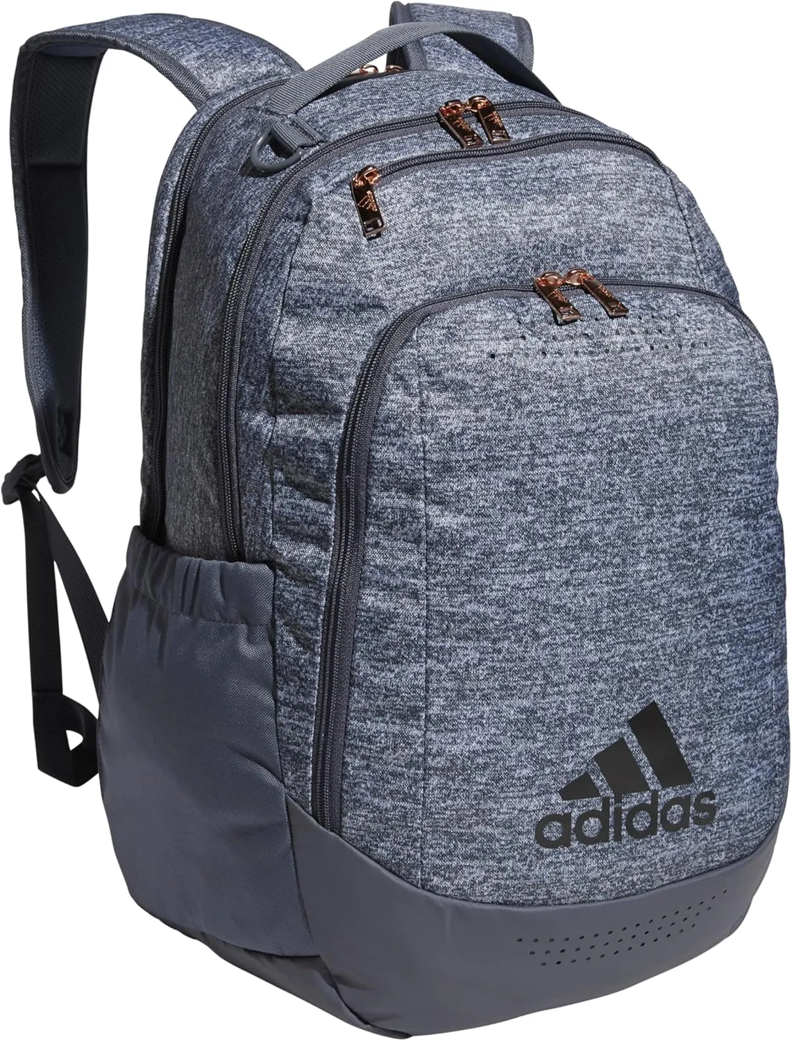 adidas Defender Sports, Soccer Bags and Basketball Backpacks for Holding Balls, Featuring Shoe Compartment, Jersey Onix Grey/Onix Grey/Rose Gold, One Size