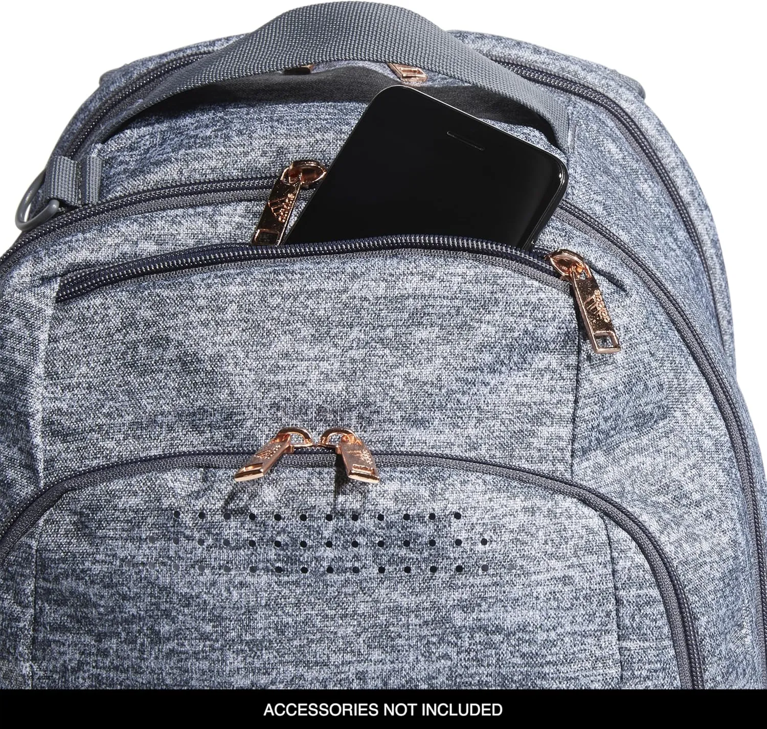 adidas Defender Sports, Soccer Bags and Basketball Backpacks for Holding Balls, Featuring Shoe Compartment, Jersey Onix Grey/Onix Grey/Rose Gold, One Size