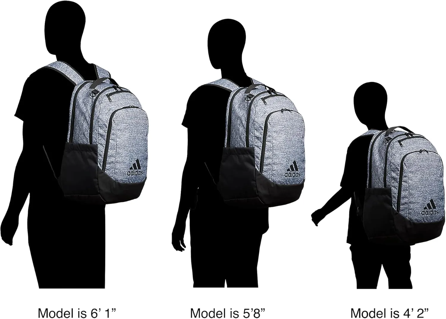 adidas Defender Sports, Soccer Bags and Basketball Backpacks for Holding Balls, Featuring Shoe Compartment, Jersey Onix Grey/Onix Grey/Rose Gold, One Size