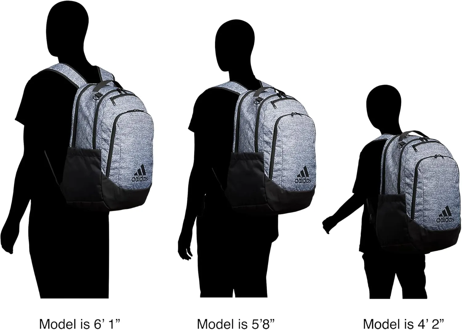 adidas Defender Sports, Soccer Bags and Basketball Backpacks for Holding Balls, Featuring Shoe Compartment, Jersey Onix Grey/Onix Grey/Rose Gold, One Size
