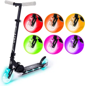 Aero Scooter for Kids 5-7 & 6-12 | Boys & Girls 2 Wheels Kick Scooter with Dynamic Lights | Foldable & Height Adjustable