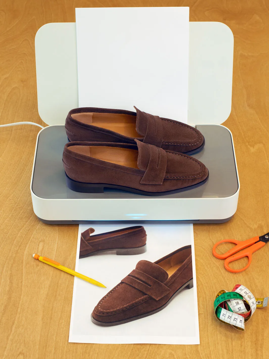 Airola Walnut Suede Loafers