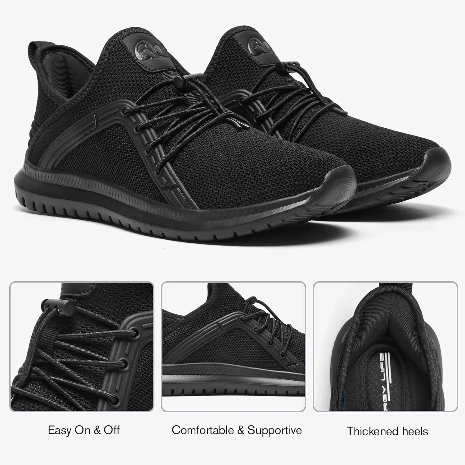 ALEADER Womens Slip On Walking Shoes, Comfort Slip On Tennis Shoes for Gym Workout Fashion Sneakers