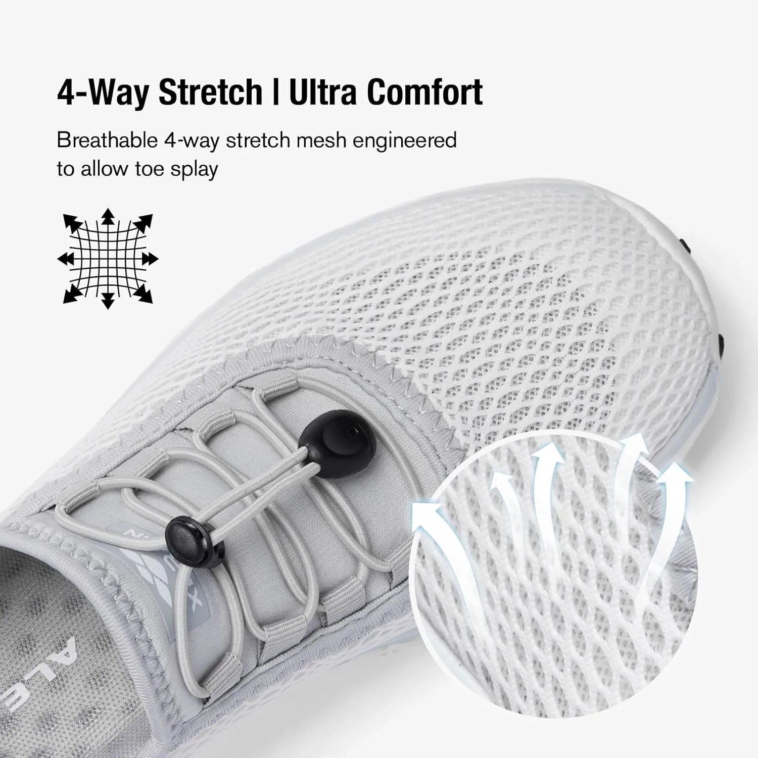 ALEADER Women's Stylish Water Shoes, Quick-Dry Xdrain Water Sneakers, Lightweight & Comfort Footed