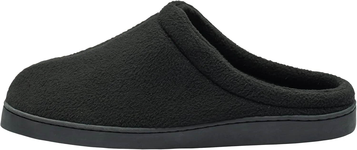 Alpine Swiss Peter Mens Memory Foam Wide Fleece Clog Slippers Slip On House Shoes