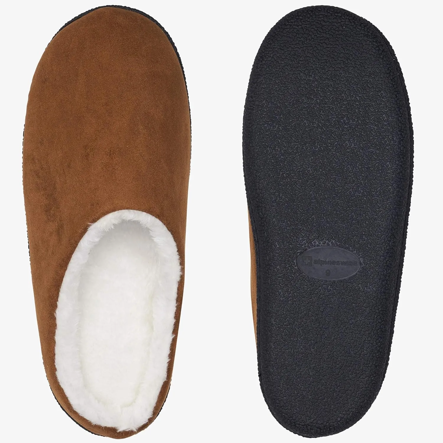 Alpine Swiss Renald Mens Memory Foam Clog Slippers
