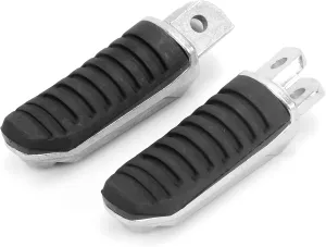 Aluminum Alloy Foot Pegs with Rubber Coating - Motorcycle Footrest Pedals for FJR1300, FZ1, FZ400, FZ6, FZ6R