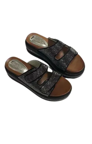 Ameise - SKYLER Leather Slides - Black