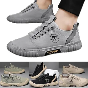 AngryMonkey Men's Outdoor Low Top Hopomart Sport Shoes, Non-Slip Lightweight Breathable Travel Casual Jogging Shoe