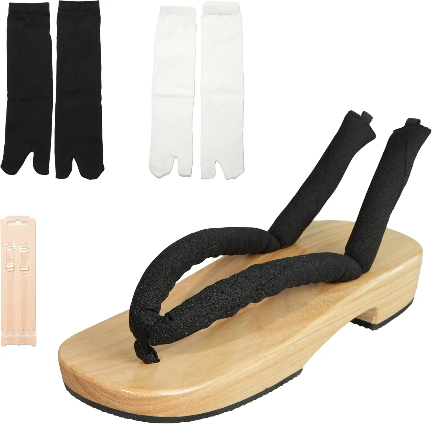 Anime Unisex Cosplay Versatile Summer Wooden Clog Shoes Japanese Cosplay Oshitari Prop