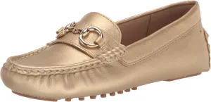 Anne Klein Womens Chrystie Faux Leather Driving Moccasins Moccasins