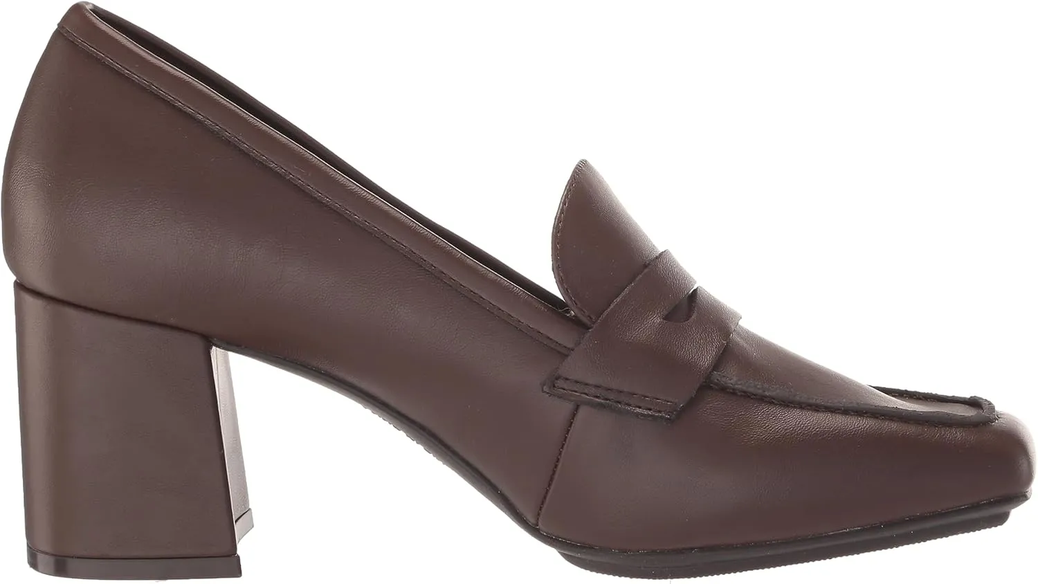 Anne Klein Womens Padded Insole Patent Loafer Heels