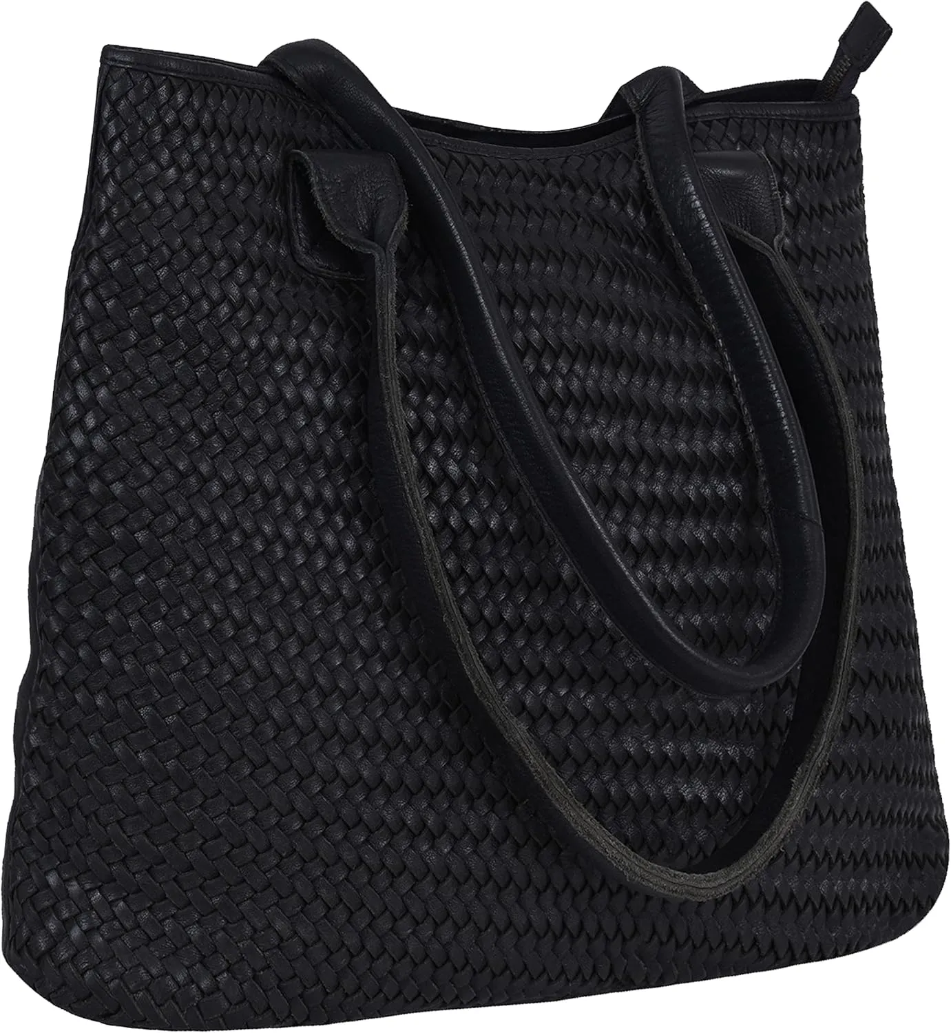 ANTONIO VALERIA Alice Braided Washed Leather HandBag for Women
