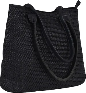 ANTONIO VALERIA Alice Braided Washed Leather HandBag for Women