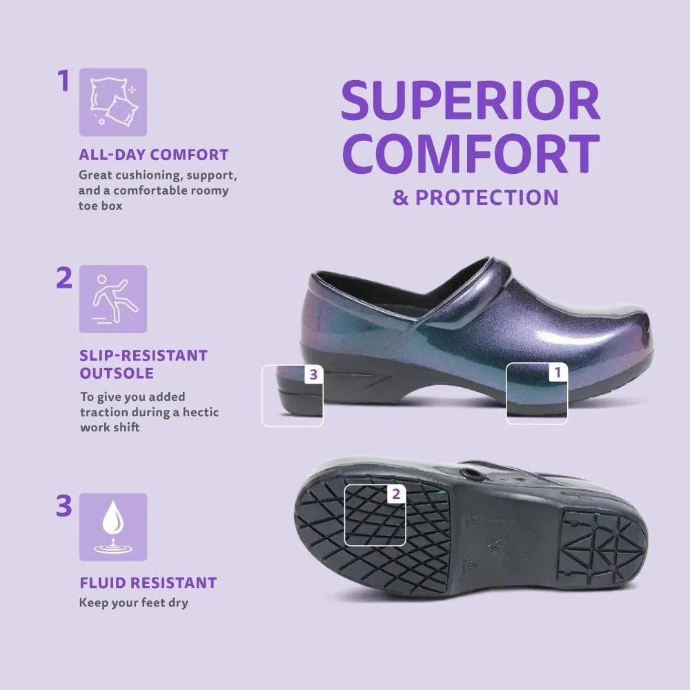 Anywear SR Angel Nursing Clogs for Women and Men - Lightweight, Water-Resistant Non-Slip Work Shoes with Exceptional EVA Cushioning, Ventilated Insoles