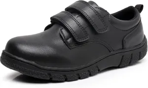 Apakowa Boys Oxford School Uniform Loafer Shoes Adjustable Strap Comfort Dress Shoes (Toddler/Little Kid/Big Kid)
