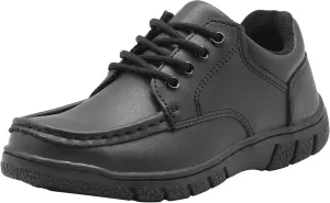 Apakowa Boys Oxford School Uniform Loafer Shoes Adjustable Strap Comfort Dress Shoes (Toddler/Little Kid/Big Kid)
