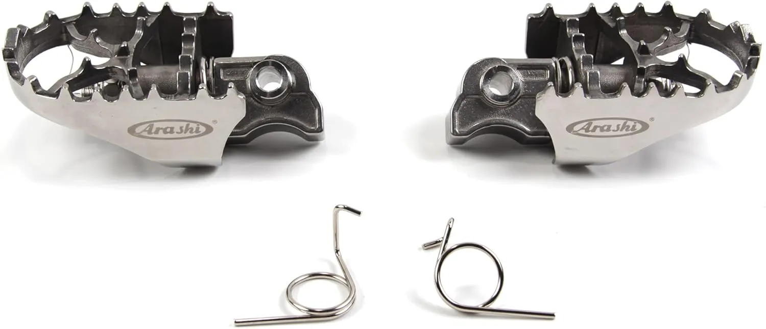 Arashi Front Footrests Foot Rest Peg Rider Pedal for BMW R1200GS 2013-2018 GSA ADV Adeventure/ R1250GS 2019-2022 GSA/ F750GS F850GS 2017-2020 Motorcycle Accessories Silver 1 Pair
