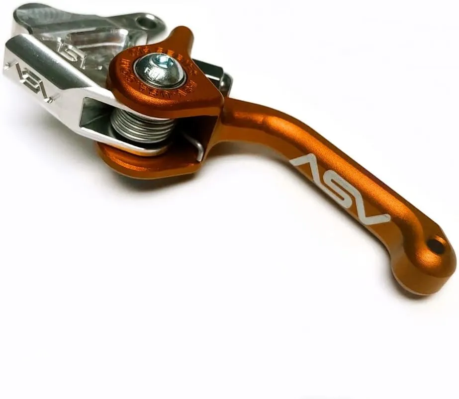 ASV Unbreakable F3 Series Foldable Rear Brake Lever fits Stacyc 12eDrive / 16eDrive - Orange