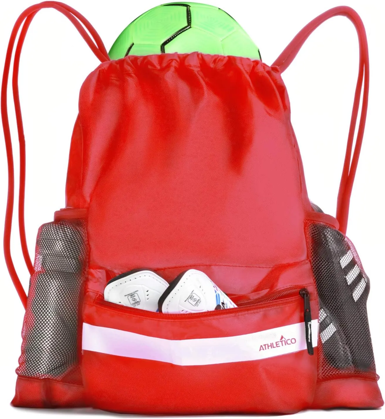 Athletico Drawstring Soccer Bag - Soccer Backpack For Boys or Girls Can Also Carry Basketball or Volleyball