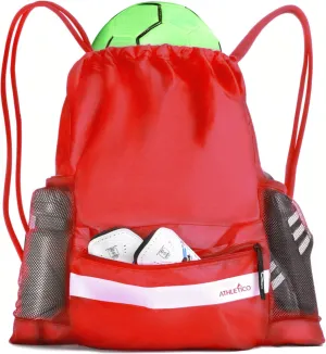 Athletico Drawstring Soccer Bag - Soccer Backpack For Boys or Girls Can Also Carry Basketball or Volleyball