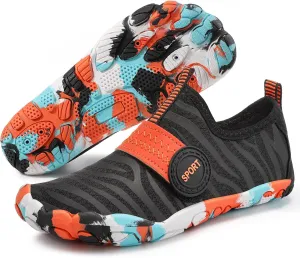 ATHMILE Kids Water Shoes Boys Girls Water Shoes Quick Dry Barefoot Beach Sports Swim Pool Summer Shoes(Little Kid/Big Kid)