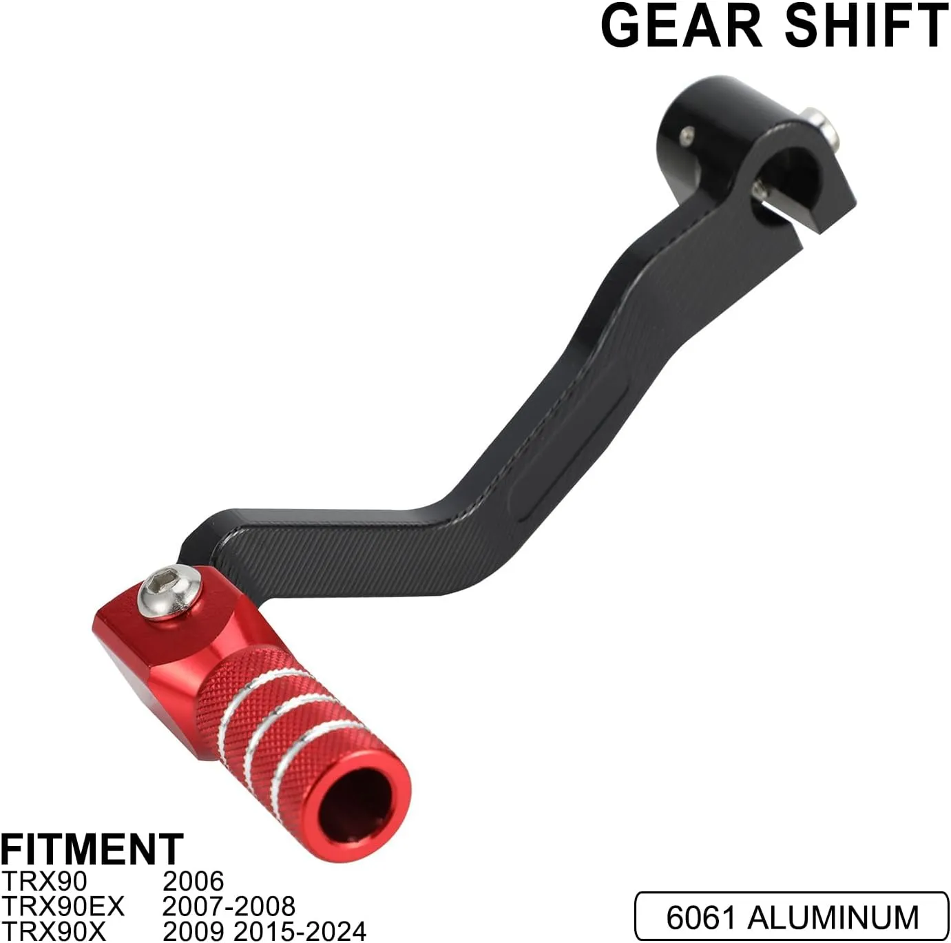 ATV Folding Gear Shifter Pedal Shift Levers CNC for TRX 90 TRX90X 09 15-24 TRX90 06 TRX90EX 07-08 Red