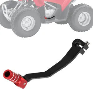 ATV Folding Gear Shifter Pedal Shift Levers CNC for TRX 90 TRX90X 09 15-24 TRX90 06 TRX90EX 07-08 Red