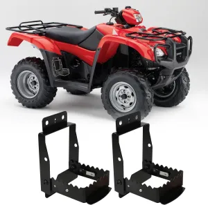 ATV Passenger Foot Rest, Heavy Duty ATV Foot Rest for Rear Passenger Anti-Slip 4 Wheeler Foot Rest Universal Foldable Footrest Compatible with Polaris Sportsman Scrambler Foreman Fourtrax