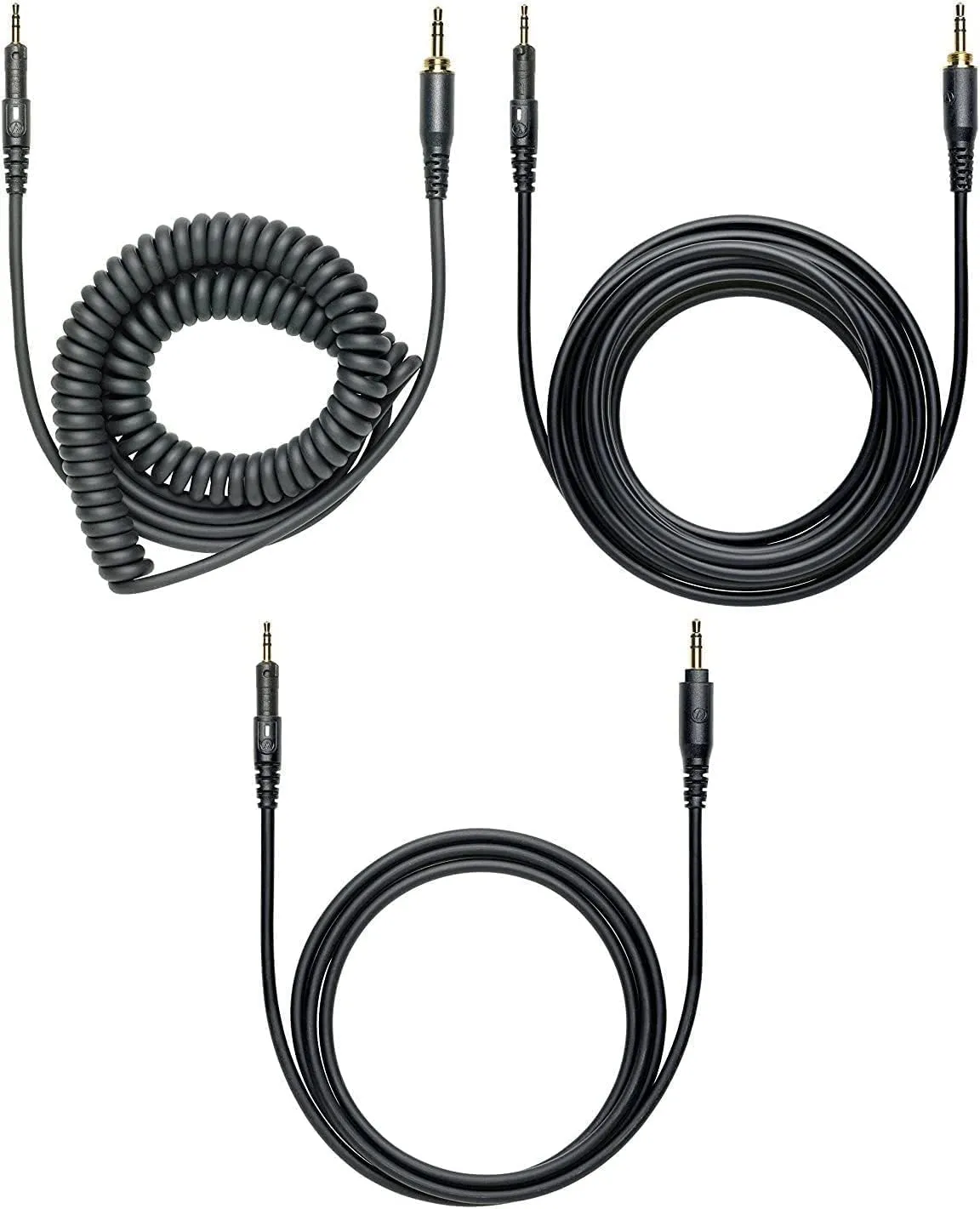 Audio Technica ATH-M50X Professional Studio Monitor Headphones Black Bundle with Pig hog 25ft Extension Cable & Liquid Polishing Cloth with Detachable Cable