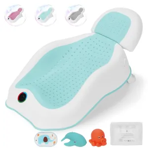 Baby Bath Tub|Newborn Bathtub,with Thermometer Baby Bathtub,Baby Bath Support for Baby Bathtub for Infant Newborn Essentials Must Haves-Baby tub (Green)