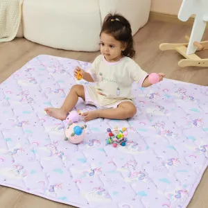 Baby Play Mat, Extra Thicker & Large Baby Mat for Floor, Soft Non-Slip Cushioned Play Mats for Babies, Toddlers, Foldable and Washable Baby Play Mat