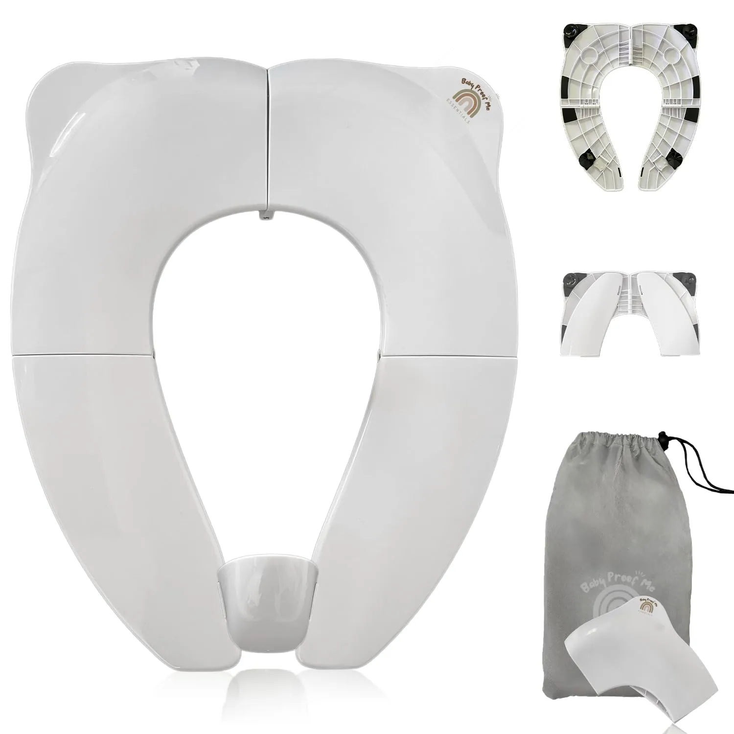 Baby Proof Me Potty Training Seat Travel – Foldable Potty Training Seat Cover for Toddlers, Portable Toddler Toilet Seat, Travel Potty Seat, Folding Toilet Seat for Kids, and Toddler Toilet Seat Cover