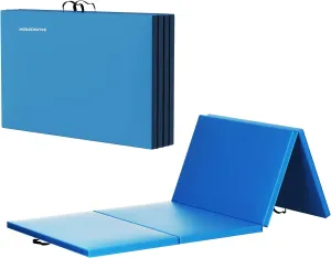 BalanceFrom Foldable Gymnastics Mat Home Gym Floor Tumble Equipment