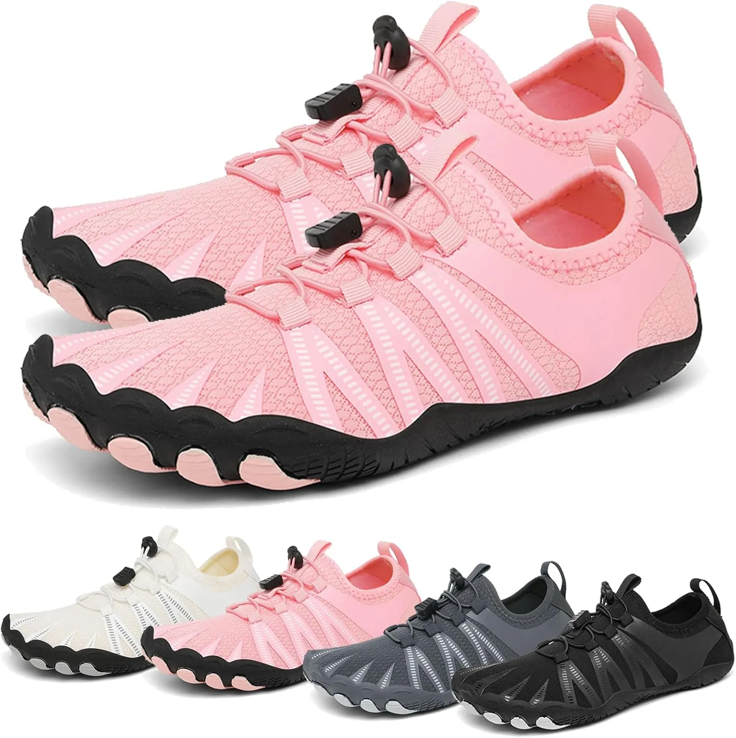 Barefoot Water Shoes for Men & Women – Quick-Drying Non Slip Hiking Shoes, Breathable Wide Toe Aqua Shoe for Beach, Swim, Walking, Fitness, Gym, Outdoor Sports