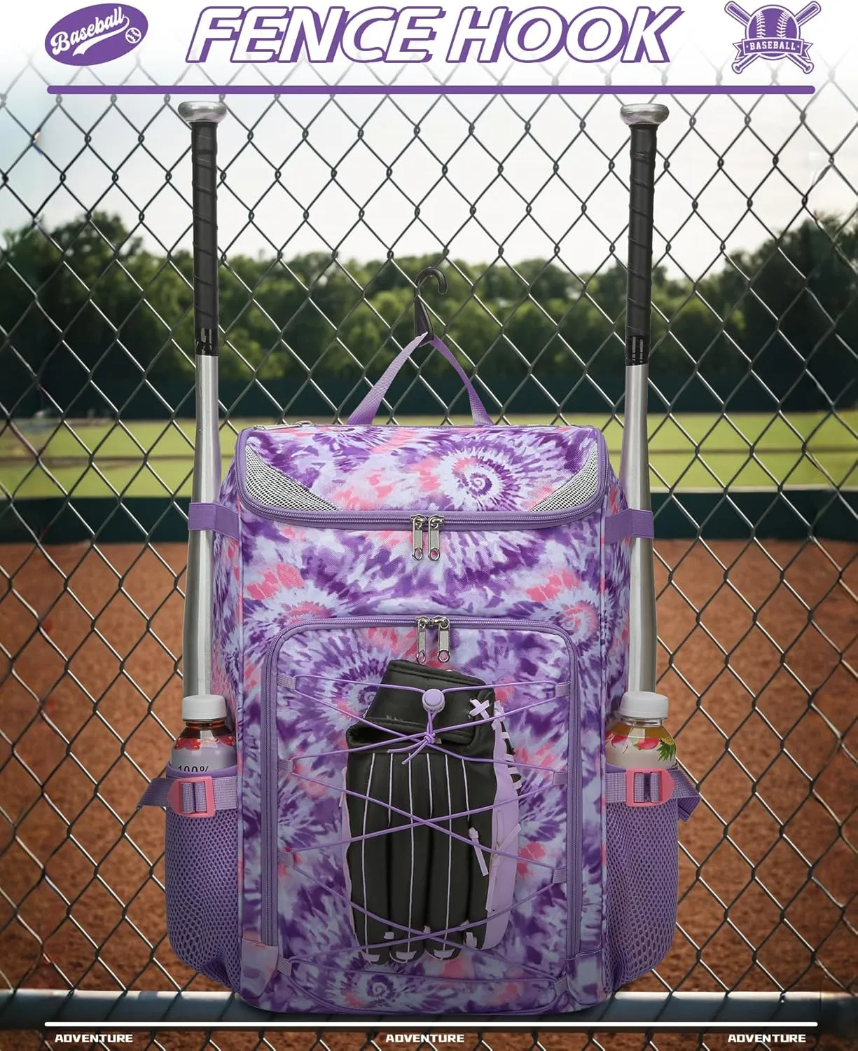 Baseball Softball Gear Bag Backpack for Boys Girls Ages 6-8 8-12 12-14 Large Kids T-Ball Bat Bags with Ventilated Shoe Compartment Baseball Softball Players Stuff Supplies
