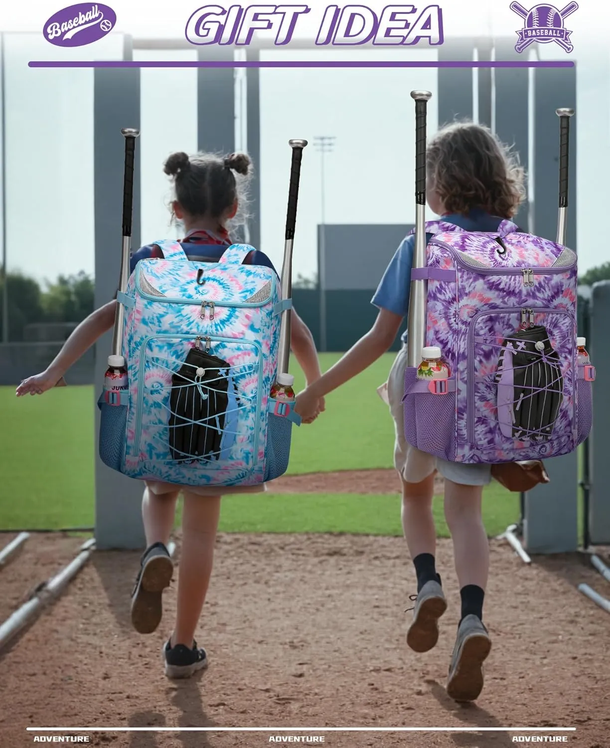 Baseball Softball Gear Bag Backpack for Boys Girls Ages 6-8 8-12 12-14 Large Kids T-Ball Bat Bags with Ventilated Shoe Compartment Baseball Softball Players Stuff Supplies