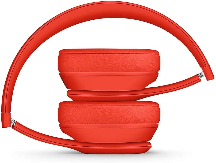 Beats Solo3 Wireless On-Ear Headphones - Apple W1 Headphone Chip, Class 1 Bluetooth, 40 Hours of Listening Time, Built-in Microphone - Red