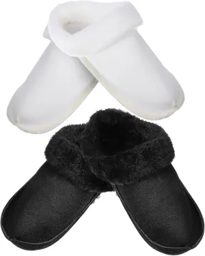 BESPORTBLE 2 Pair Plush Velvet Shoe Covers for Hole Shoes Warm Liners Fuzzy Inserts Inserts for Women Toe Hole Protector Winter Slippers Accessories